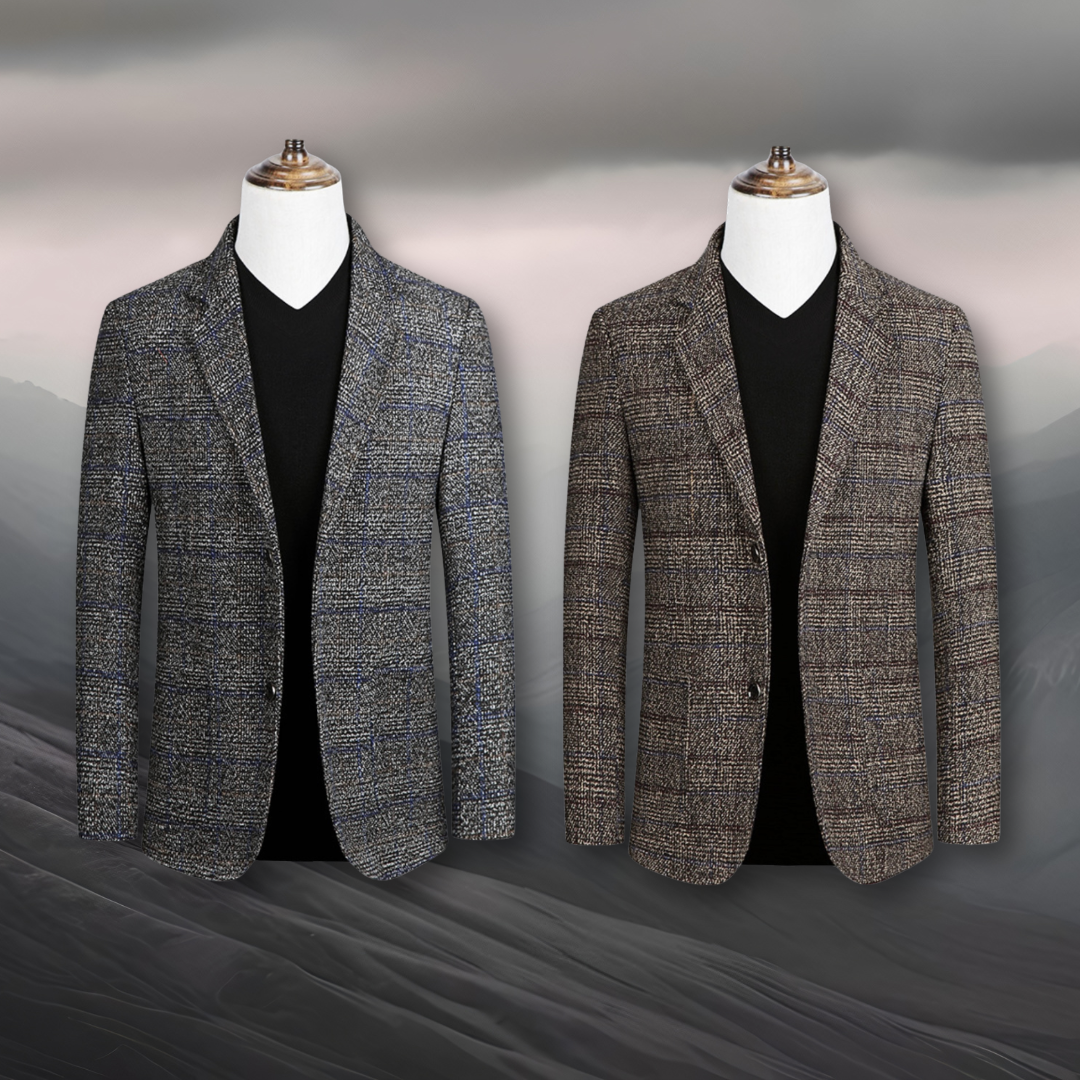 Domenico | Blazer Elegante in Tessuto Scozzese