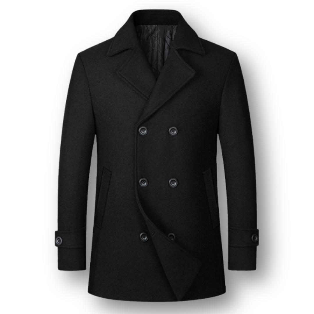Marcello | Cappotto Doppiopetto Elegante in Lana Premium