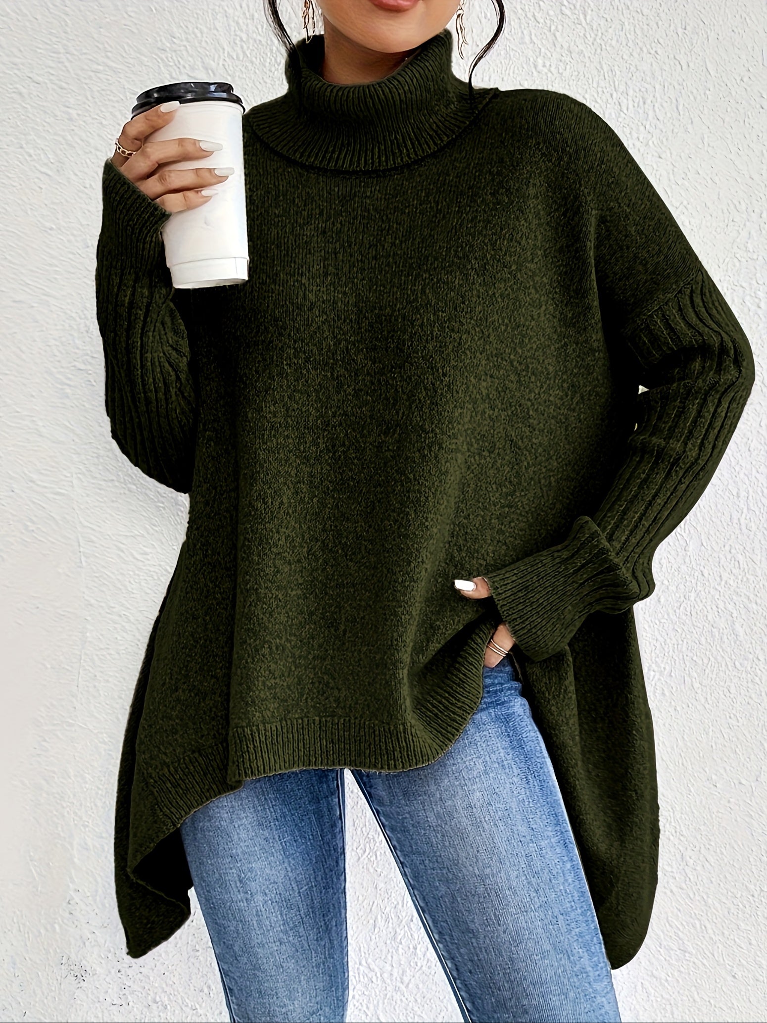 Isla | Maglione Oversize a Collo Alto