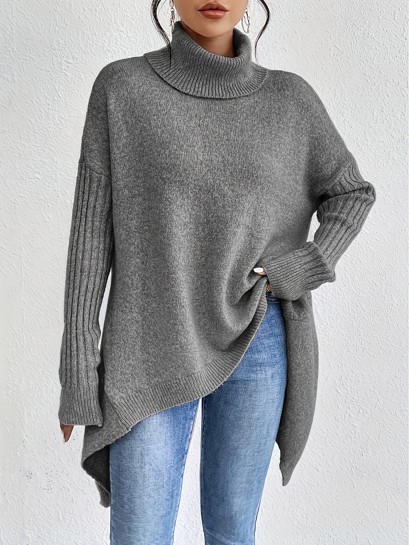 Isla | Maglione Oversize a Collo Alto