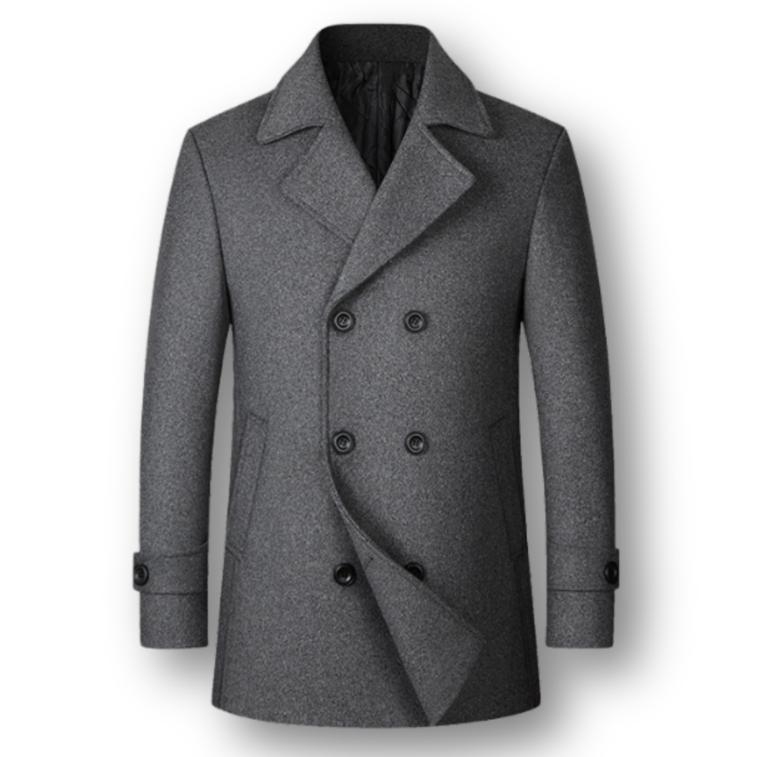 Marcello | Cappotto Doppiopetto Elegante in Lana Premium