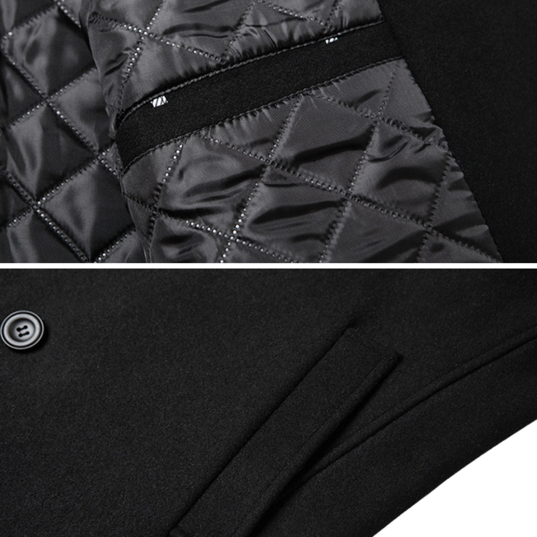 Marcello | Cappotto Doppiopetto Elegante in Lana Premium