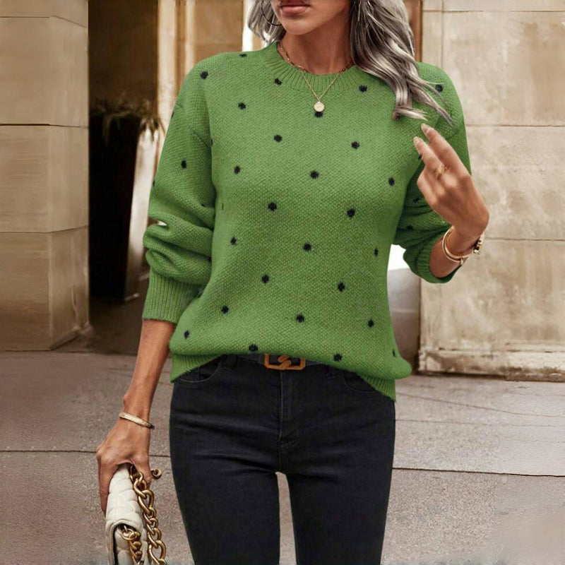 Nina | Maglione a Maglia con Motivo a Pois