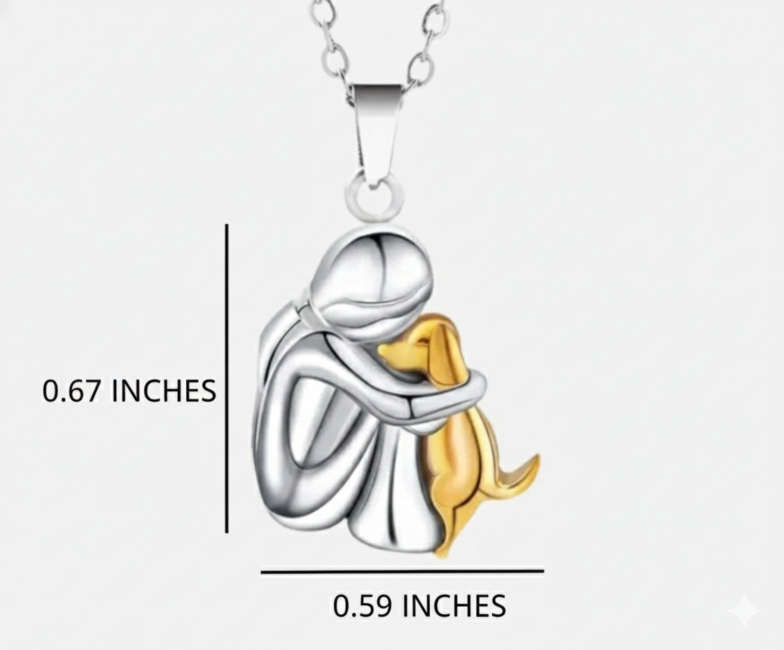 Olivia™ - Collana con pendente a forma di cane