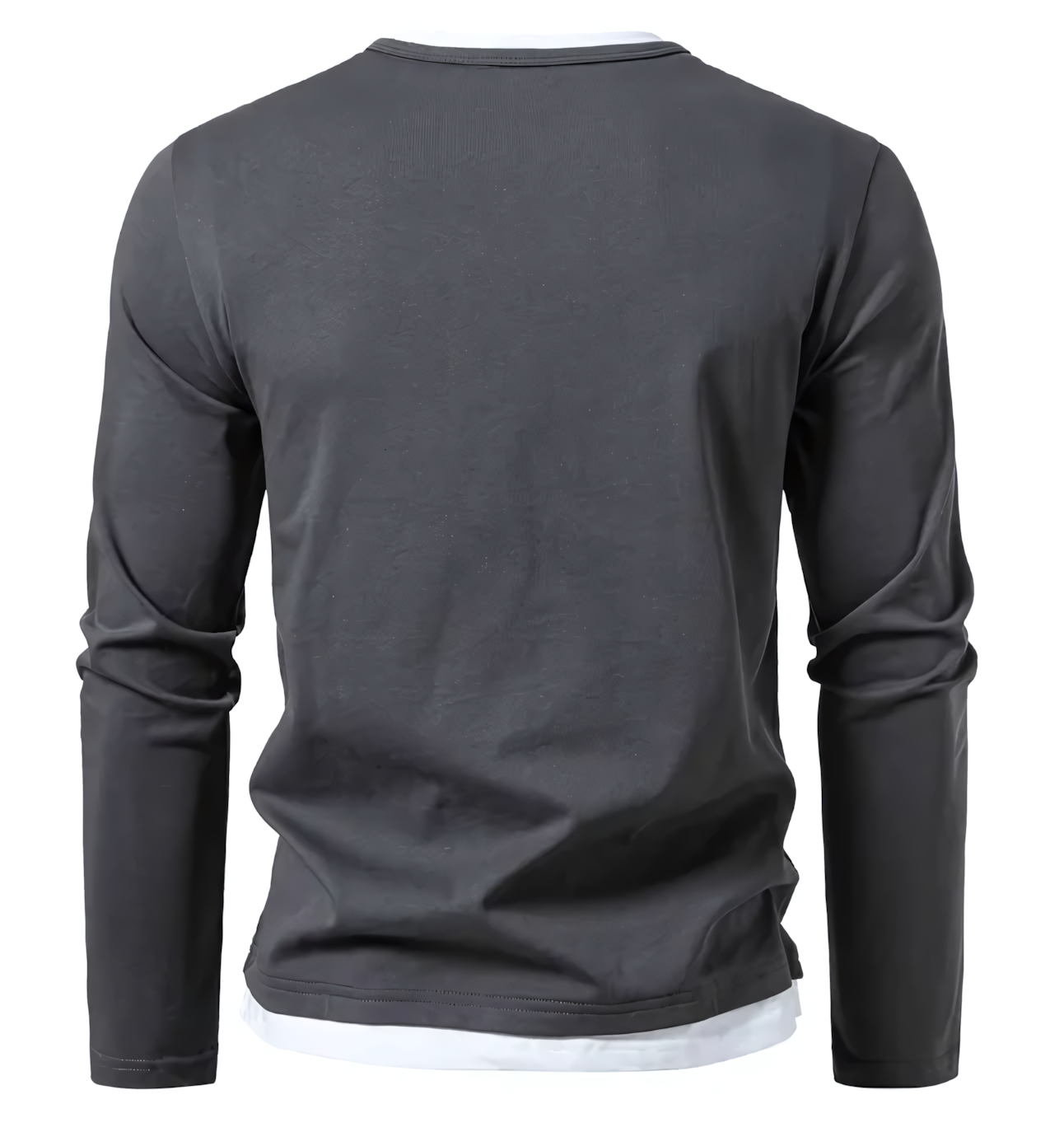 T-SHIRT A MANICHE LUNGHE IN COTONE PENTITO PREMIUM