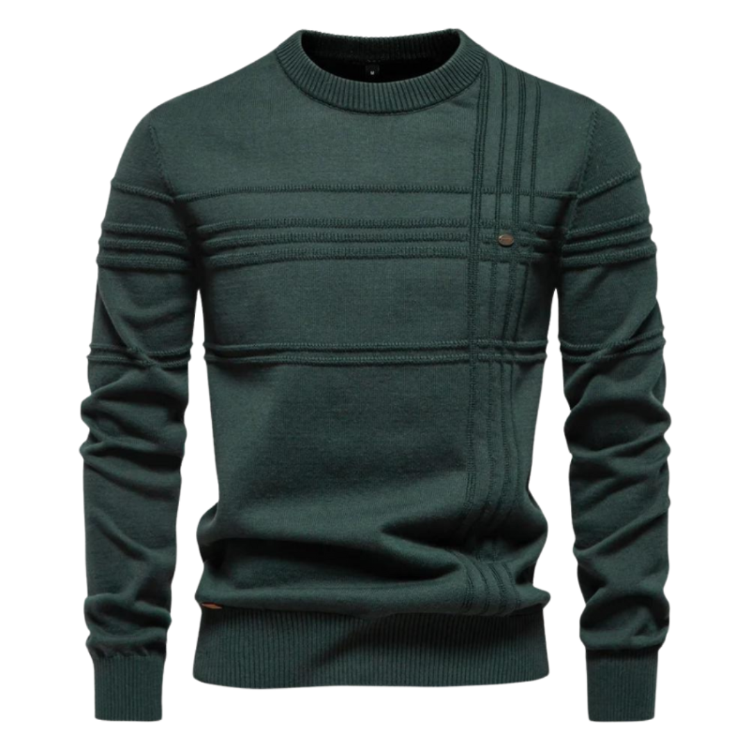 MAGLIONE ELEGANTE PER UOMO CON DESIGN A QUADRI