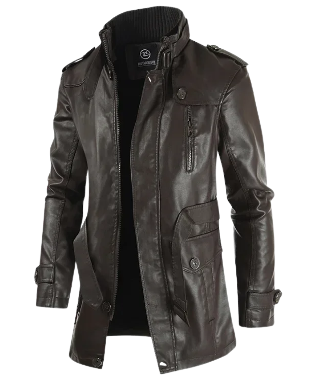 Orlando | Elegante giacca da biker in pelle lunga