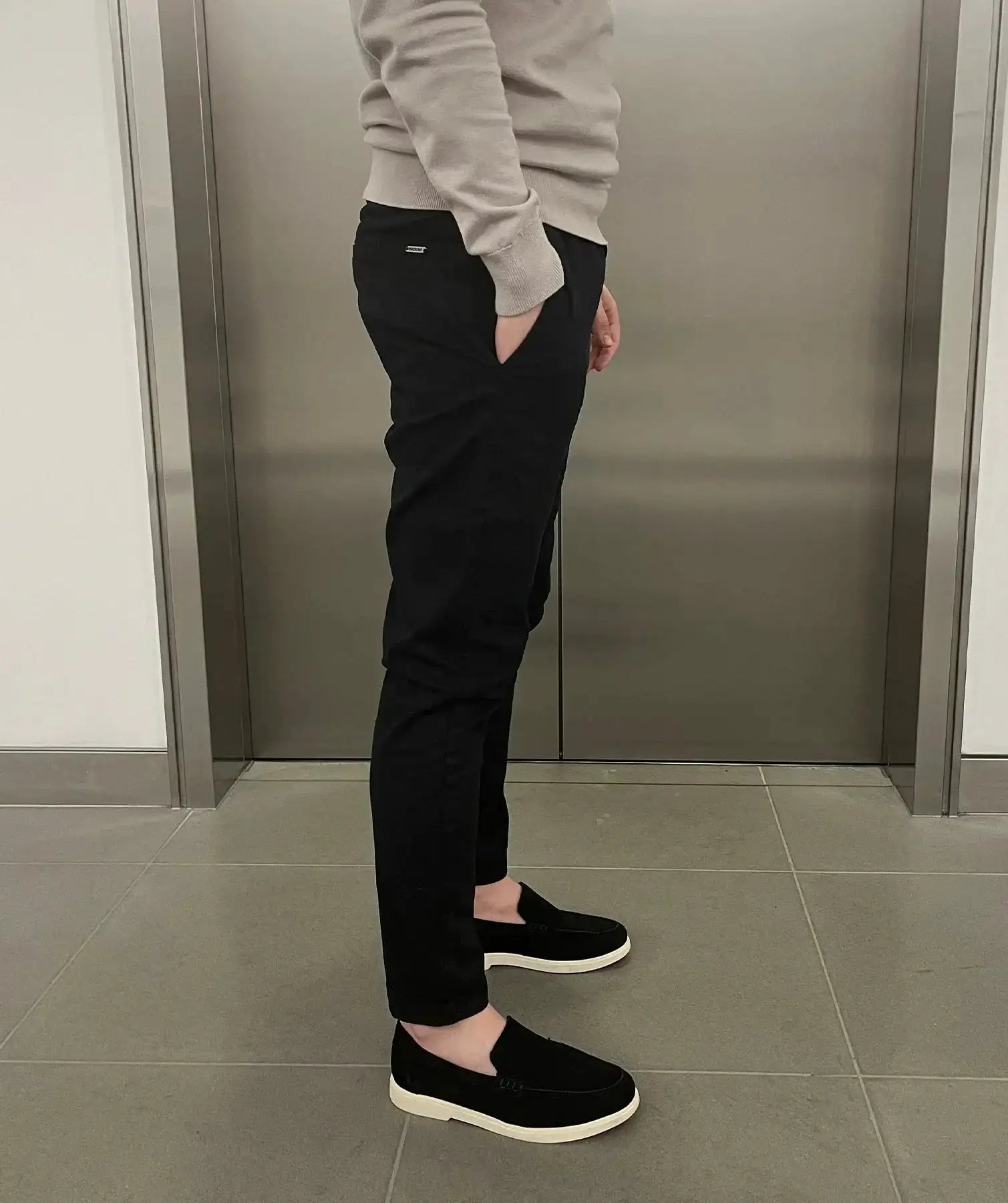 Jerez | Pantaloni chino elasticizzati slim di lusso