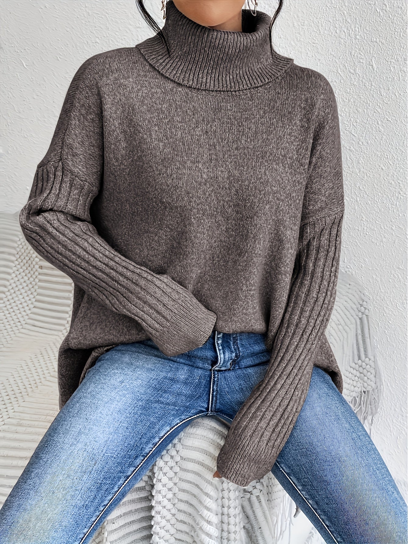 Isla | Maglione Oversize a Collo Alto