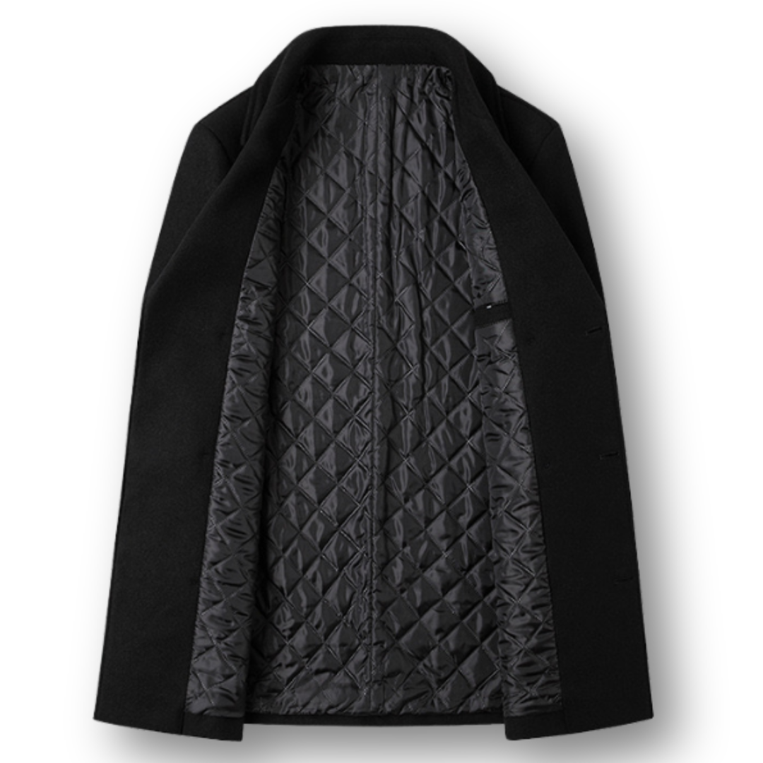 Marcello | Cappotto Doppiopetto Elegante in Lana Premium