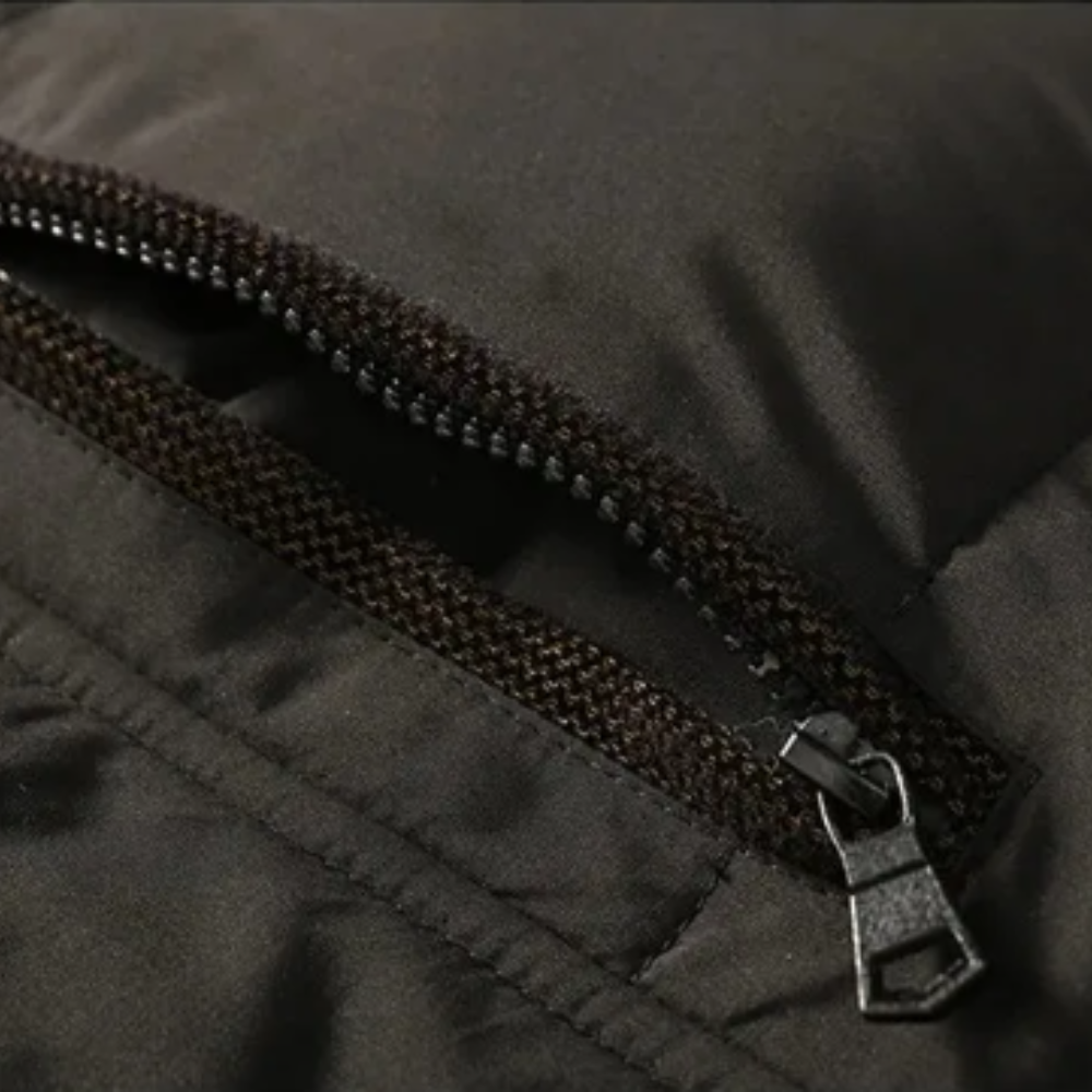 Elegante giacca invernale imbottita in pile