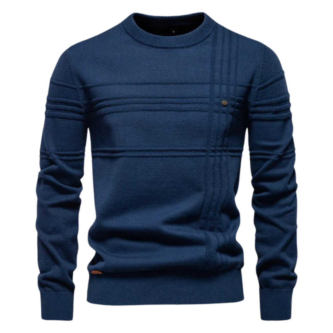 MAGLIONE ELEGANTE PER UOMO CON DESIGN A QUADRI