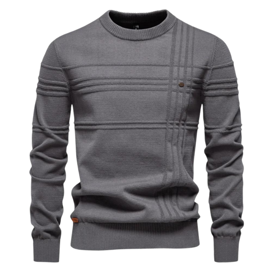 MAGLIONE ELEGANTE PER UOMO CON DESIGN A QUADRI