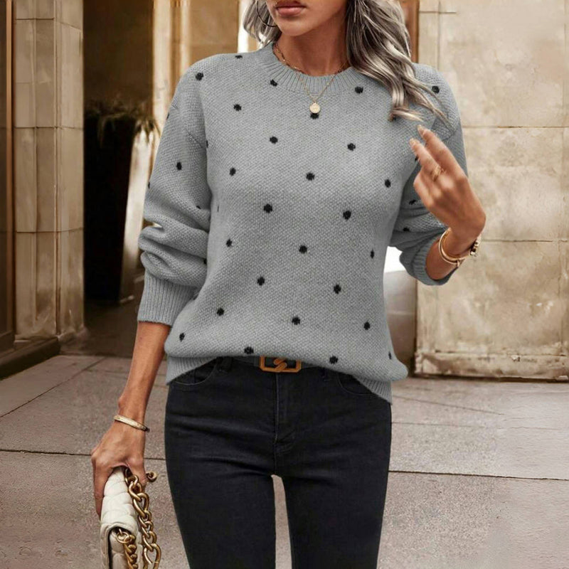 Nina | Maglione a Maglia con Motivo a Pois