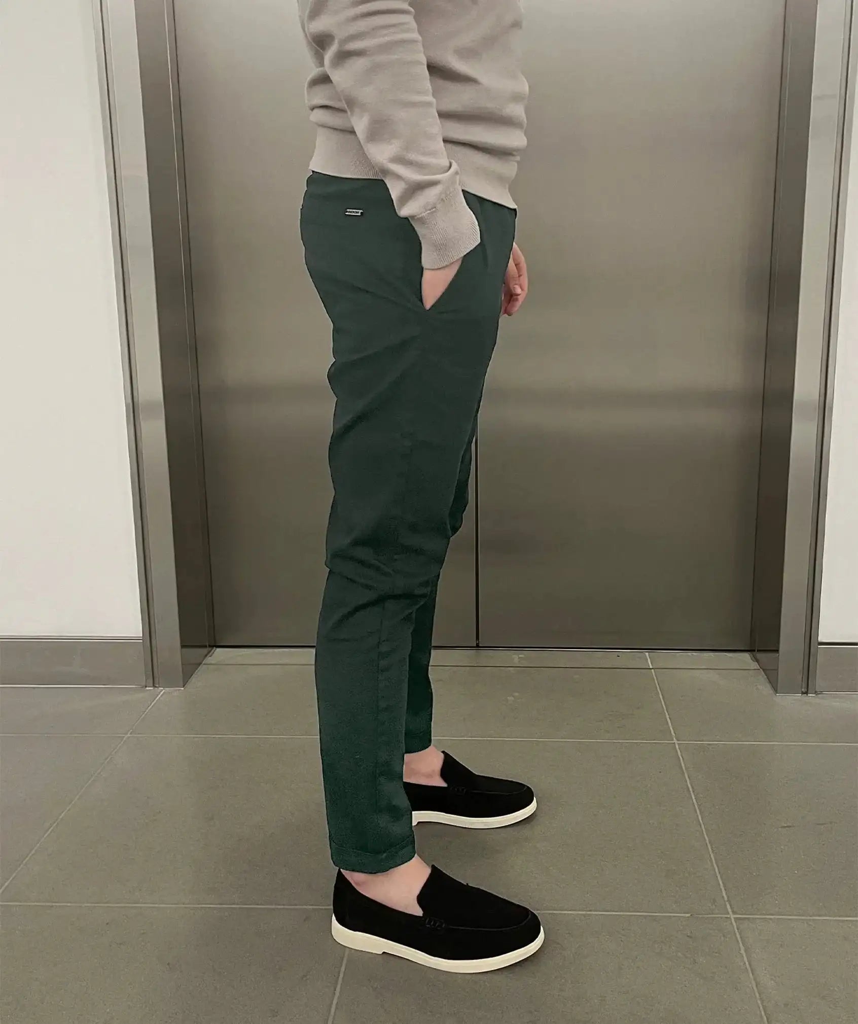 Jerez | Pantaloni chino elasticizzati slim di lusso